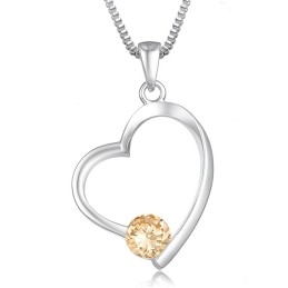 Collier En Titane Plaqué Platine Avec Diamants Pour Femme