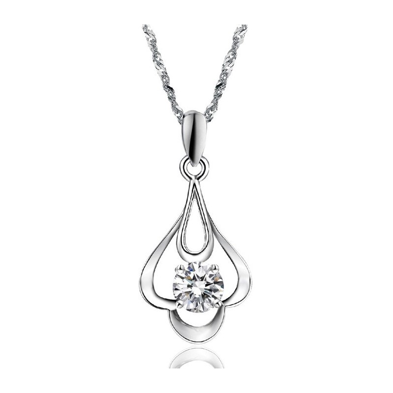 Collier En Titane Plaqué Pour Femme Avec Diamant, Qualité Et Quantité Garanties