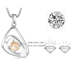 Collier En Titane Plaqué Platine Pour Femme, Qualité Et Quantité Garanties