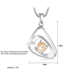 Collier En Titane Plaqué Platine Pour Femme, Qualité Et Quantité Garanties