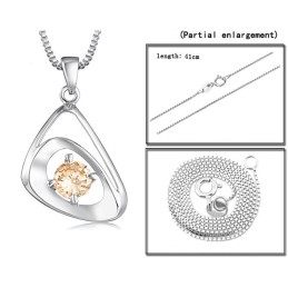 Collier En Titane Plaqué Platine Pour Femme, Qualité Et Quantité Garanties