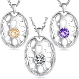 Collier En Titane Plaqué Platine Hypoallergénique Pour Femme De Renommée Mondiale
