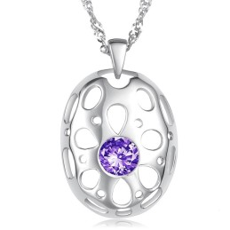 Collier En Titane Plaqué Platine Hypoallergénique Pour Femme De Renommée Mondiale