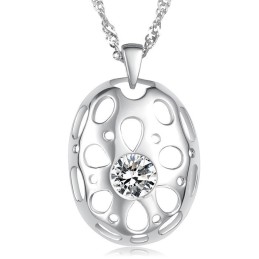 Collier En Titane Plaqué Platine Hypoallergénique Pour Femme De Renommée Mondiale