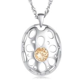 Collier En Titane Plaqué Platine Hypoallergénique Pour Femme De Renommée Mondiale