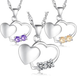 Collier En Titane Plaqué Platine Pour Femme, De Qualité Stable Et Tendance