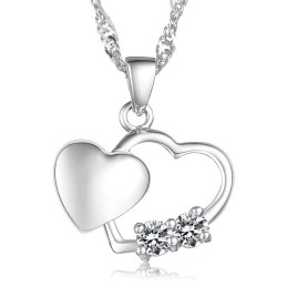 Collier En Titane Plaqué Platine Pour Femme, De Qualité Stable Et Tendance