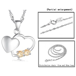 Collier En Titane Plaqué Platine Pour Femme, De Qualité Stable Et Tendance