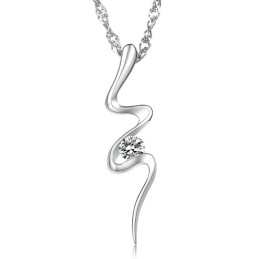 Collier En Titane Plaqué Platine, Hypoallergénique Et De Qualité Fiable Pour Femme