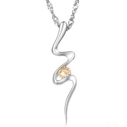 Collier En Titane Plaqué Platine, Hypoallergénique Et De Qualité Fiable Pour Femme