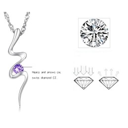 Collier En Titane Plaqué Platine, Hypoallergénique Et De Qualité Fiable Pour Femme