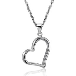 Collier En Titane Plaqué Platine Pour Femme, Entièrement Conforme Aux Spécifications