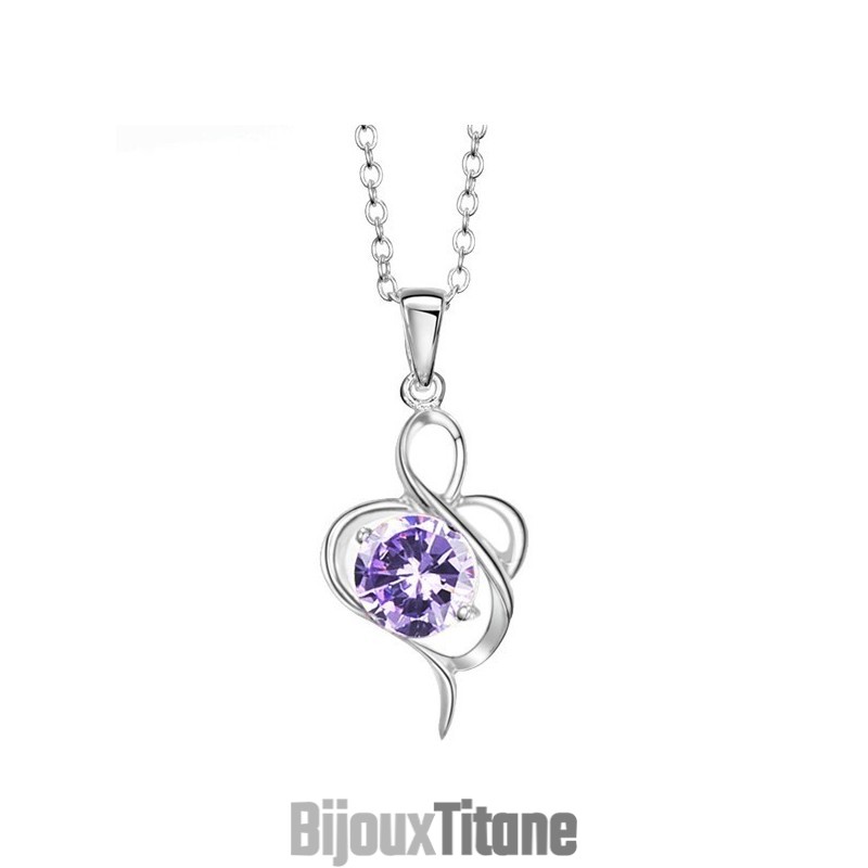 Collier En Titane Plaqué Platine Pour Femme Avec Diamant, Qualité Et Quantité Garanties Collier En Titane Plaqué Platine Pour Femme Avec Diamant, Qualité Et Quantité Garanties