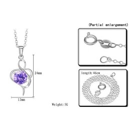 Collier En Titane Plaqué Platine Pour Femme Avec Diamant, Qualité Et Quantité Garanties