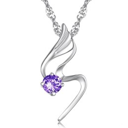 Collier En Titane Plaqué Platine Pour Femme, De Qualité Fiable, Avec Diamant