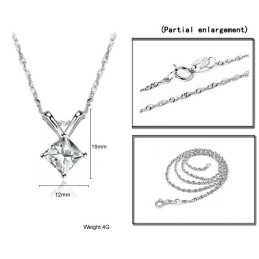 Collier Rétro En Titane Plaqué Platine Pour Femme, Qualité Et Quantité Garanties