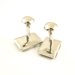 Boutons De Manchette Oblongs En Titane Avec Diamants