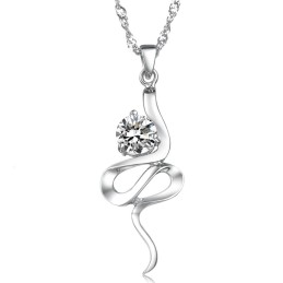 Collier En Titane Plaqué Platine Violet Pour Femme, De Réputation Fiable, Avec Strass