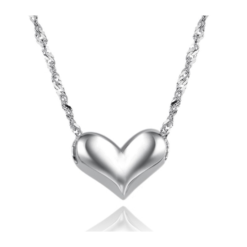Collier En Titane Plaqué Platine Pour Femme D'Excellente Qualité Collier En Titane Plaqué Platine Pour Femme D'Excellente Qualité