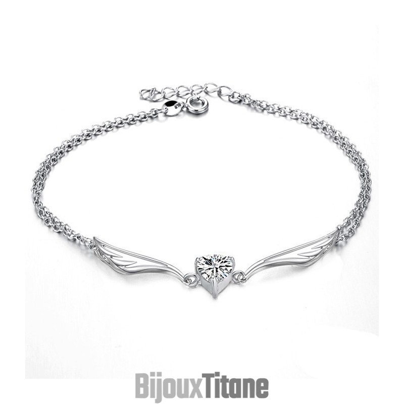 Le Roi De La Quantité Bracelet De Cheville En Titane Plaqué Platine Pour Femme Le Roi De La Quantité Bracelet De Cheville En Titane Plaqué Platine Pour Femme
