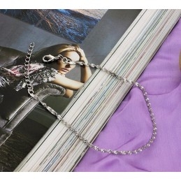 Bracelet De Cheville En Titane Plaqué Platine Pour Femme De Renommée Mondiale