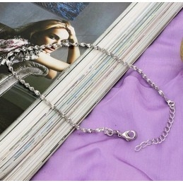 Bracelet De Cheville En Titane Plaqué Platine Pour Femme De Renommée Mondiale