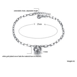 Bracelet De Cheville En Titane Plaqué En Forme De Boule Creuse Pour Femme, Qualité Et Quantité Garanties