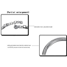 Bracelet De Cheville En Titane Plaqué Platine Pour Femme, De Qualité Stable