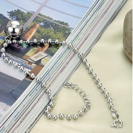 Bracelet De Cheville En Titane Plaqué Platine Pour Femme, De Qualité Fiable