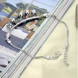 Bracelet De Cheville En Titane Plaqué En Forme De Cloche Pour Femme, Qualité Et Quantité Garanties