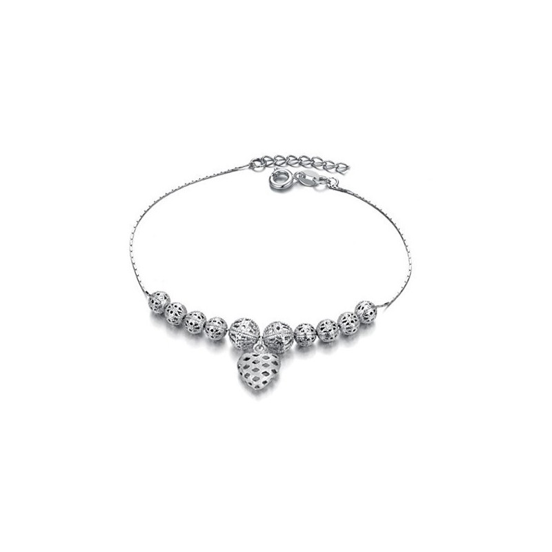 Pour Jouir D'Une Excellente Réputation Au Pays Et À L'Étranger, Bracelet De Cheville Creux En Titane Plaqué Platine Pour Femme Pour Jouir D'Une Excellente Réputation Au Pays Et À L'Étranger, Bracelet De Cheville Creux En Titane Plaqué Platine Pour Femme