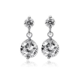 Boucles D'Oreilles En Titane Plaqué Platine Pour Femmes, Hypoallergéniques, De Qualité Et De Quantité Garanties