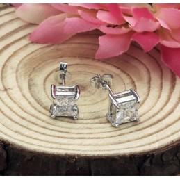 Boucles D'Oreilles En Titane Plaqué Platine, Hypoallergéniques, De Qualité Stable Pour Femmes