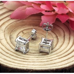 Boucles D'Oreilles En Titane Plaqué Platine, Hypoallergéniques, De Qualité Stable Pour Femmes