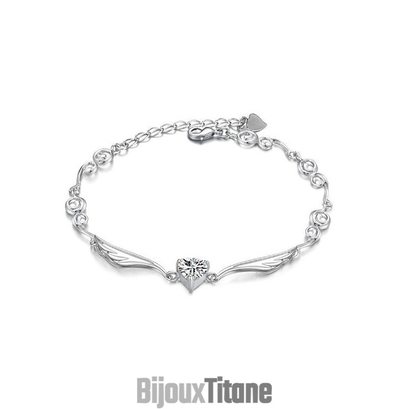 Bracelet En Titane Plaqué Platine Pour Femme De Haute Qualité Avec Strass Bracelet En Titane Plaqué Platine Pour Femme De Haute Qualité Avec Strass