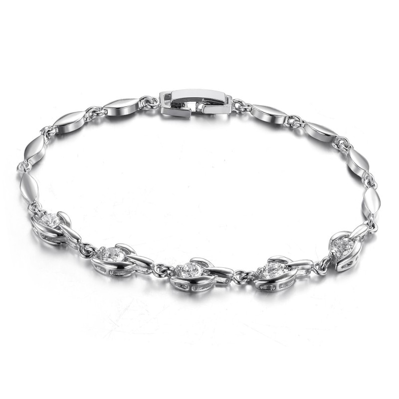 Bracelet En Titane Plaqué Platine Pour Femme, Facile À Utiliser Bracelet En Titane Plaqué Platine Pour Femme, Facile À Utiliser