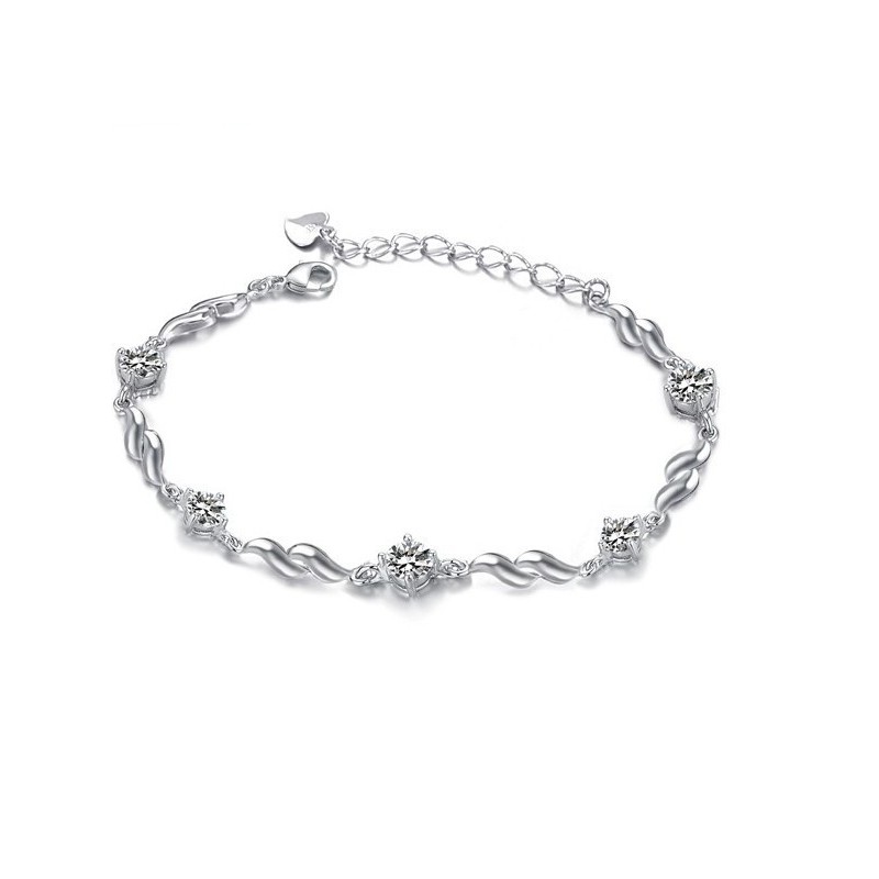 Bracelet En Titane Plaqué Platine Violet Pour Femme Avec Diamant, Qualité Et Quantité Garanties