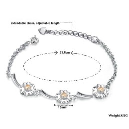 Bracelet En Titane Plaqué Pour Femme, Qualité Et Quantité Garanties