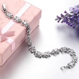 Bracelet En Titane Plaqué Platine Pour Femme, Grande Variété