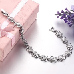 Bracelet En Titane Plaqué Platine Pour Femme, Grande Variété
