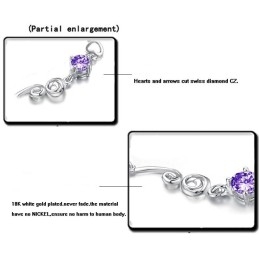 Bracelet En Titane Plaqué Platine Pour Femme Avec Strass, Qualité Et Quantité Garanties