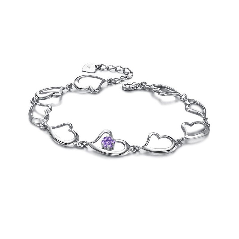 Bracelet En Titane Plaqué Platine Avec Diamants Pour Femme De Haute Qualité Bracelet En Titane Plaqué Platine Avec Diamants Pour Femme De Haute Qualité