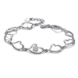 Bracelet En Titane Plaqué Platine Avec Diamant Pour Femme, Qualité Et Quantité Garanties