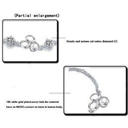 Bracelet En Titane Plaqué Platine Résistant À La Décoloration Pour Femme, Grande Variété