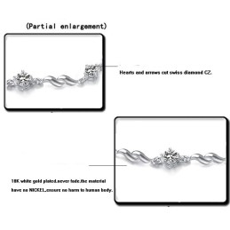 Bracelet En Titane Plaqué Platine Pour Femme, De Réputation Fiable Et Charmant