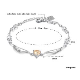 Bracelet En Titane Plaqué Pour Femme D'Excellente Qualité