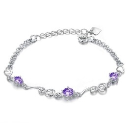 Bracelet En Titane Plaqué Pour Femme, De Qualité Stable, Avec Strass