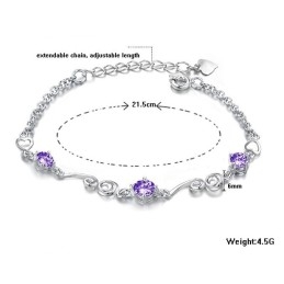 Bracelet En Titane Plaqué Pour Femme, De Qualité Stable, Avec Strass