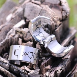 Boucles D'Oreilles En Titane Pour Hommes