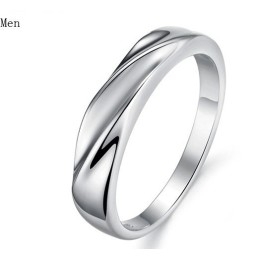 Bague En Titane Plaqué De Haute Qualité Pour Les Amoureux